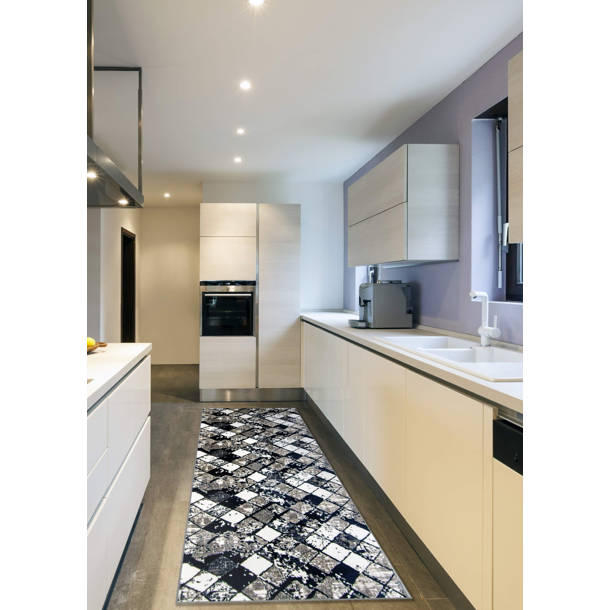 Wrought Studio Maryanne Print Absorbent Soft NonSlip Kitchen Mat